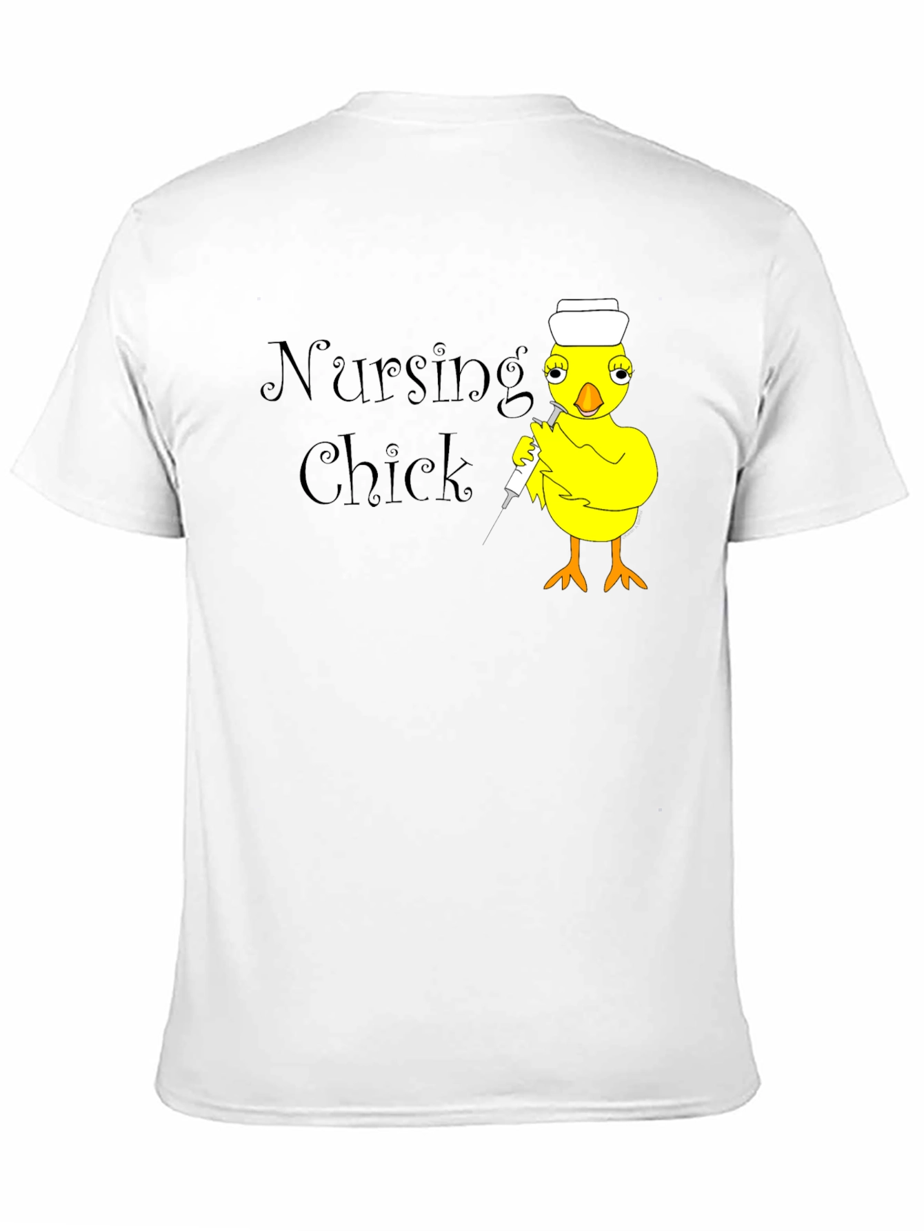 Nursing Chick Graphic Tee - Novelty T-Shirt