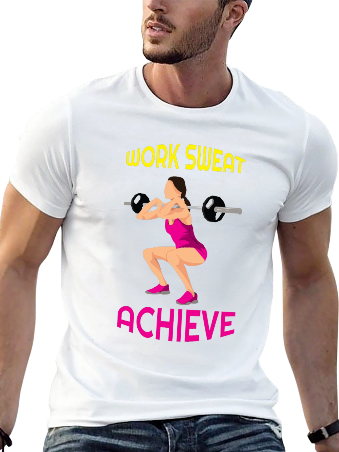 Workout Motivation T-Shirt: Work Sweat Achieve