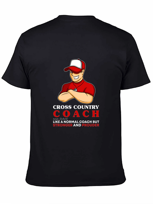 Cross Country Coach T-Shirt - Stronger Prouder Design