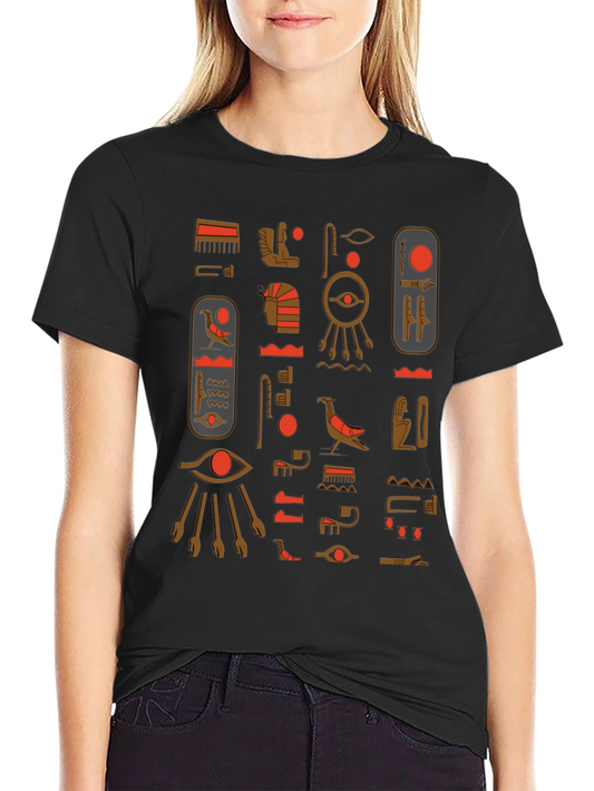 Egyptian Hieroglyph T-Shirt - Stylish Ancient Design