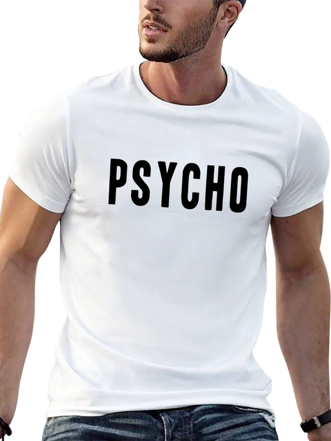 Psycho Graphic Tee - Soft Cotton Blend T-Shirt