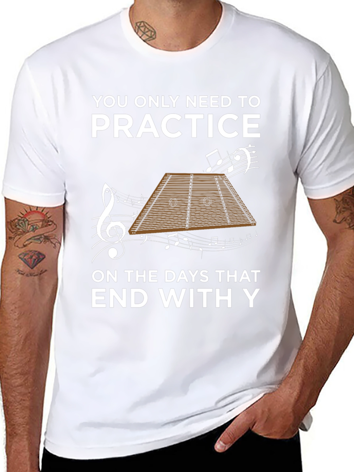 Practice Dulcimer T-Shirt - Music Lover Tee