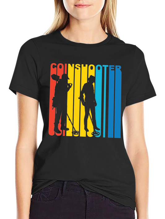 Coinshooter Retro Style Black T-Shirt