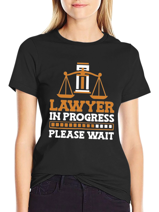 Lawyer In Progress Graphic Tee - Novelty Law Student Shirt