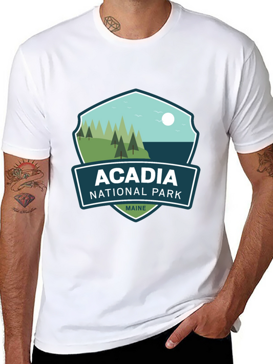 Acadia National Park Maine Black T-Shirt