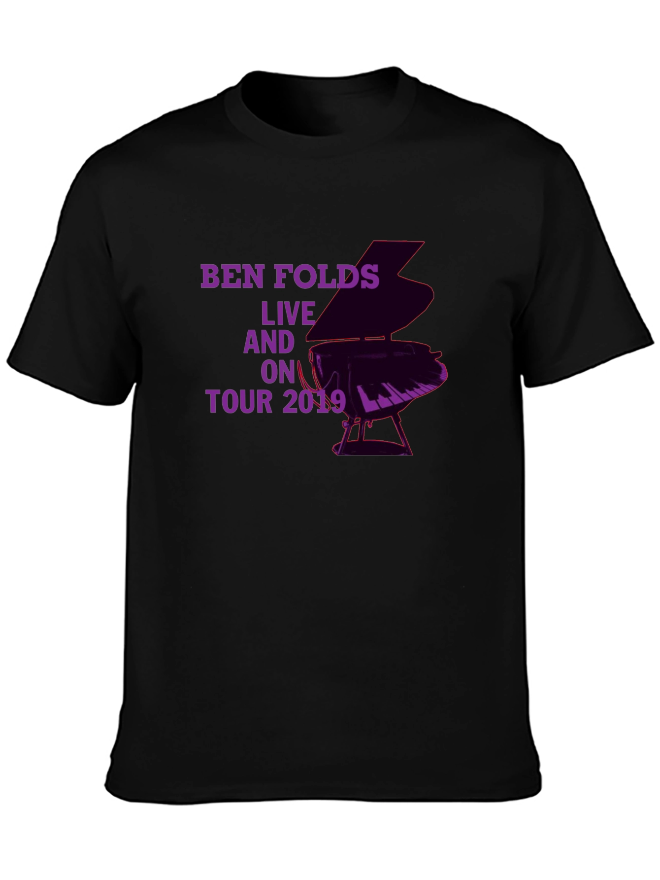 Ben Folds Live On Tour 2019 Black T-Shirt