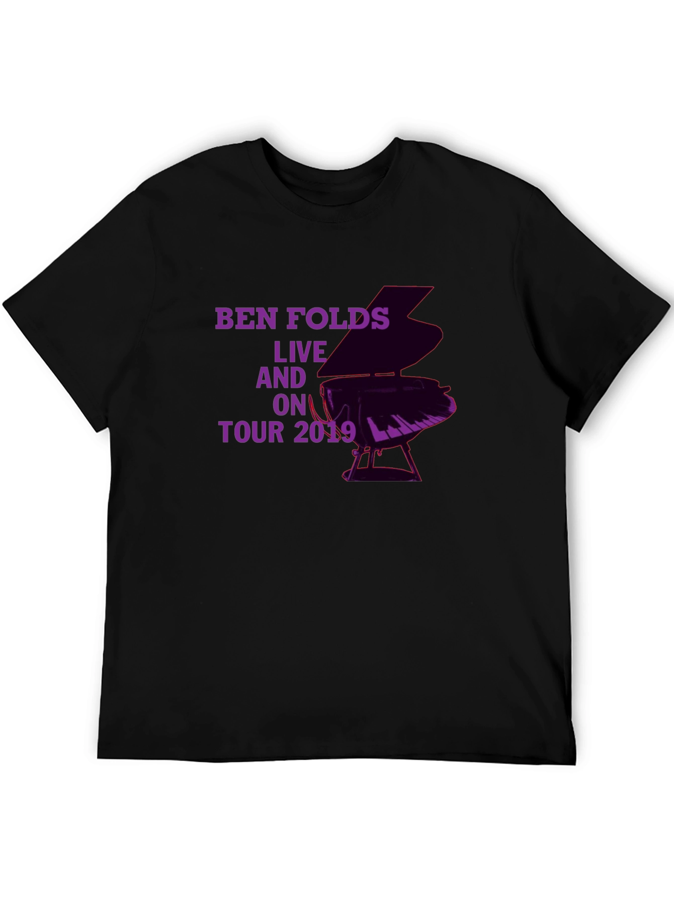 Ben Folds Live On Tour 2019 Black T-Shirt