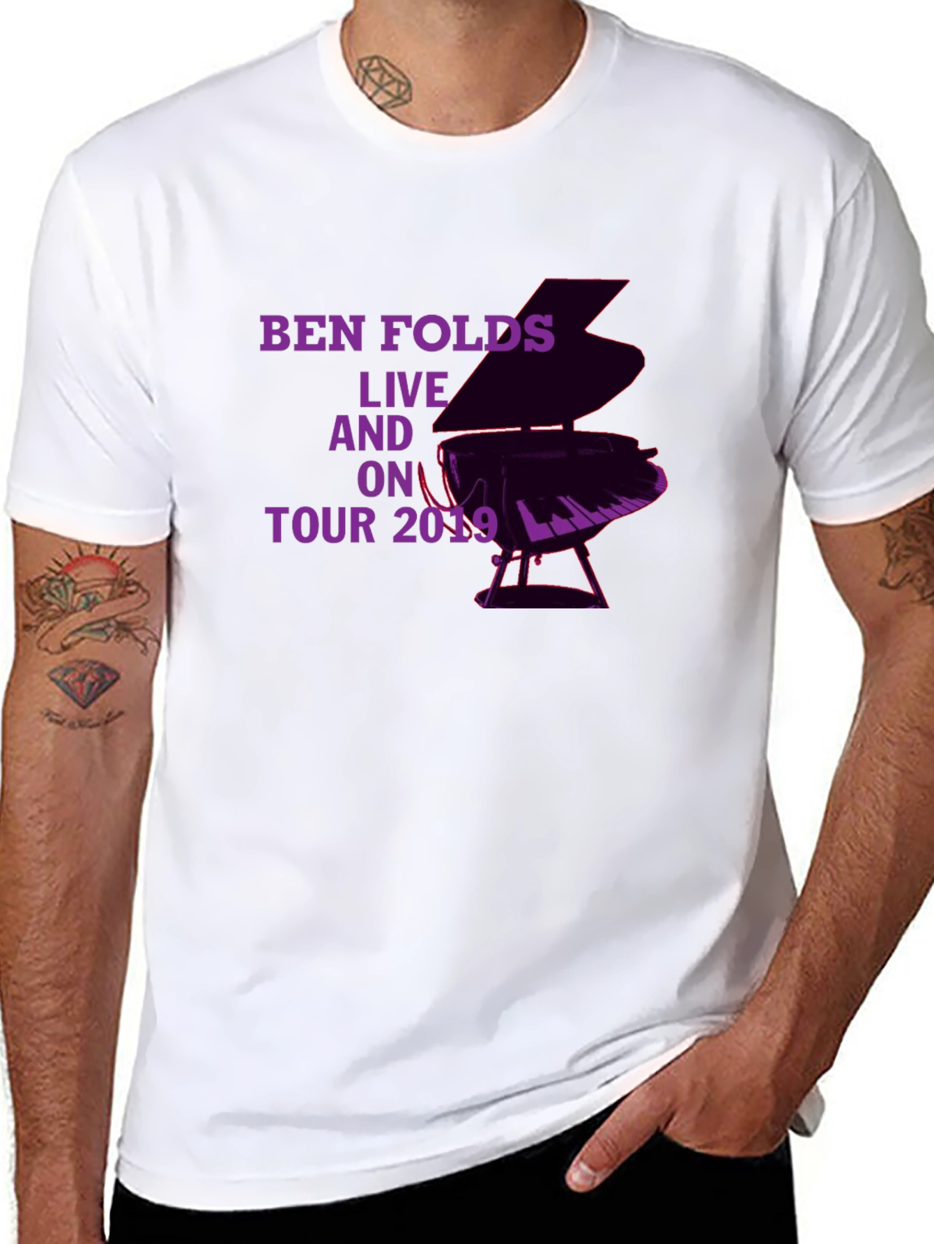 Ben Folds Live On Tour 2019 Black T-Shirt