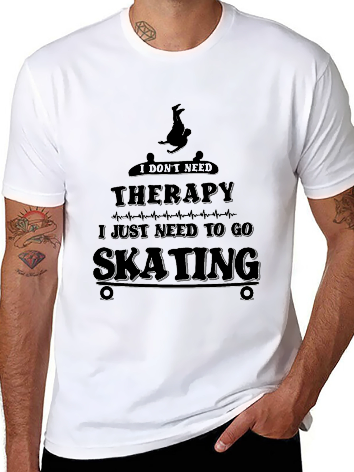 Skating Therapy T-Shirt - Skateboarding Graphic Tee