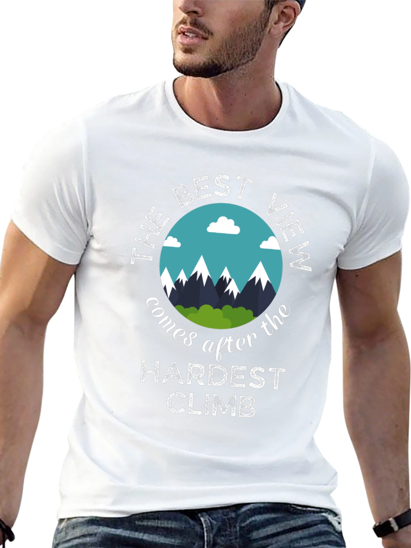 Motivational T-Shirt: Best View After Hardest Climb