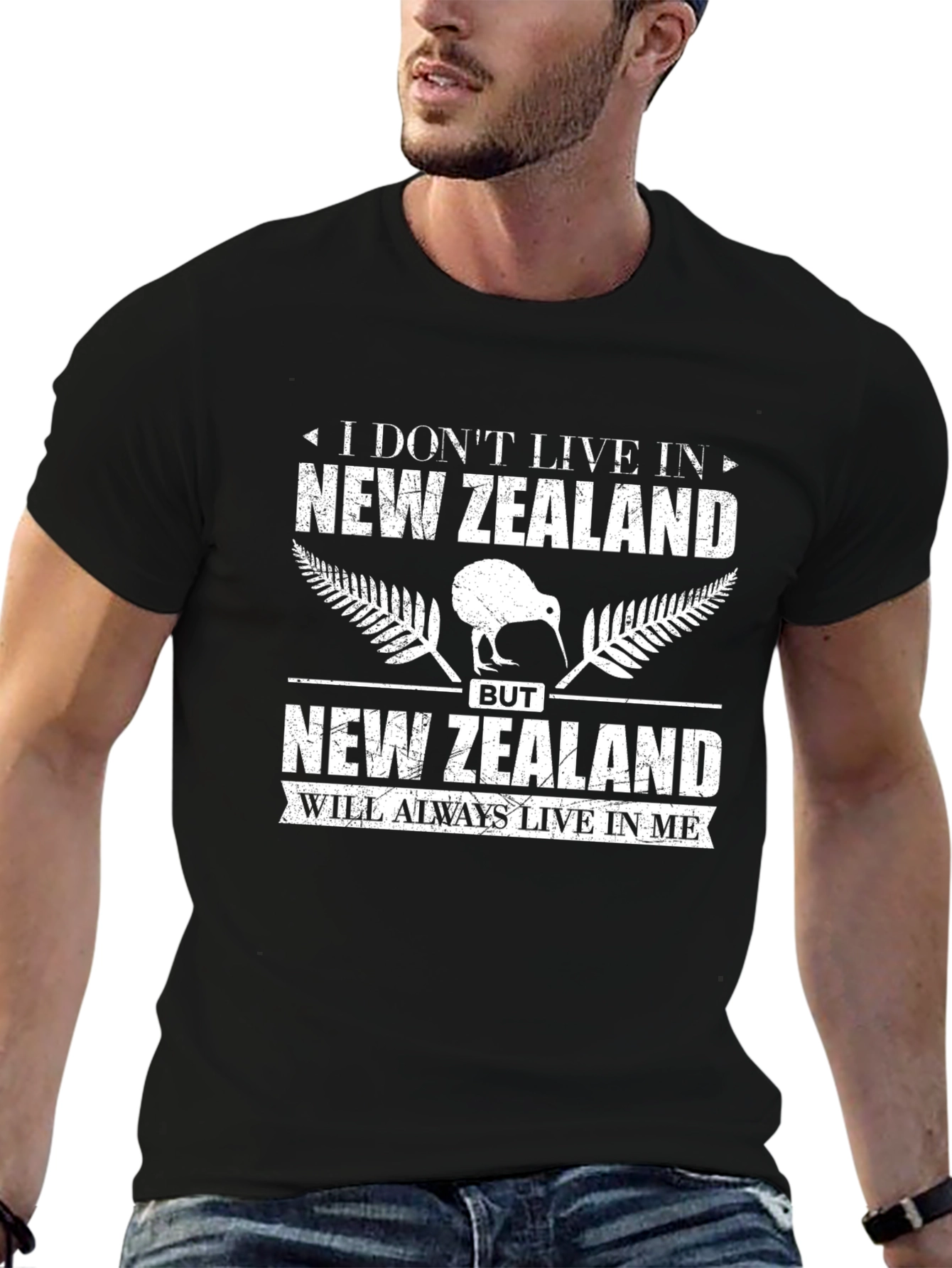 New Zealand Pride Tee - Black Graphic T-Shirt