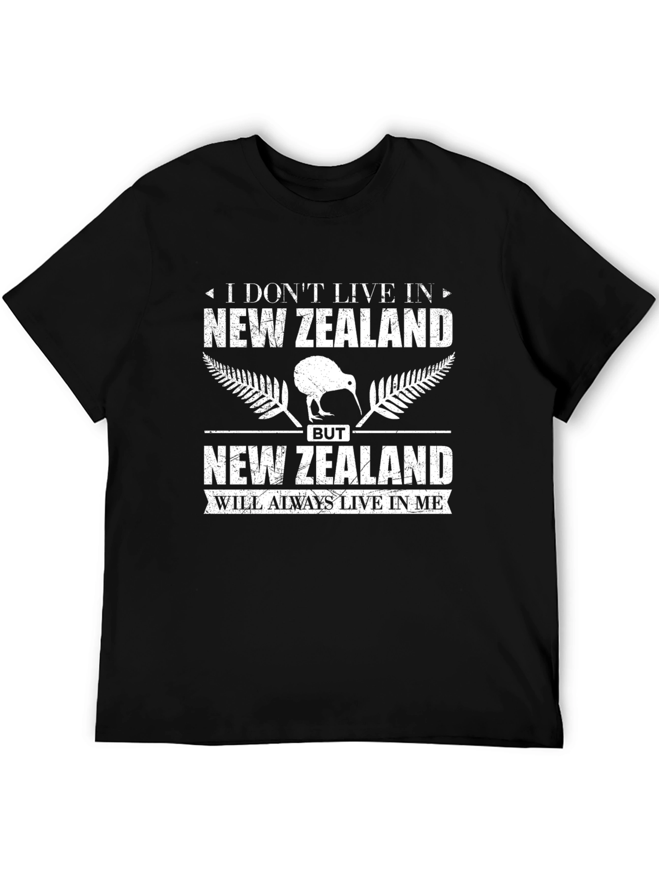 New Zealand Pride Tee - Black Graphic T-Shirt