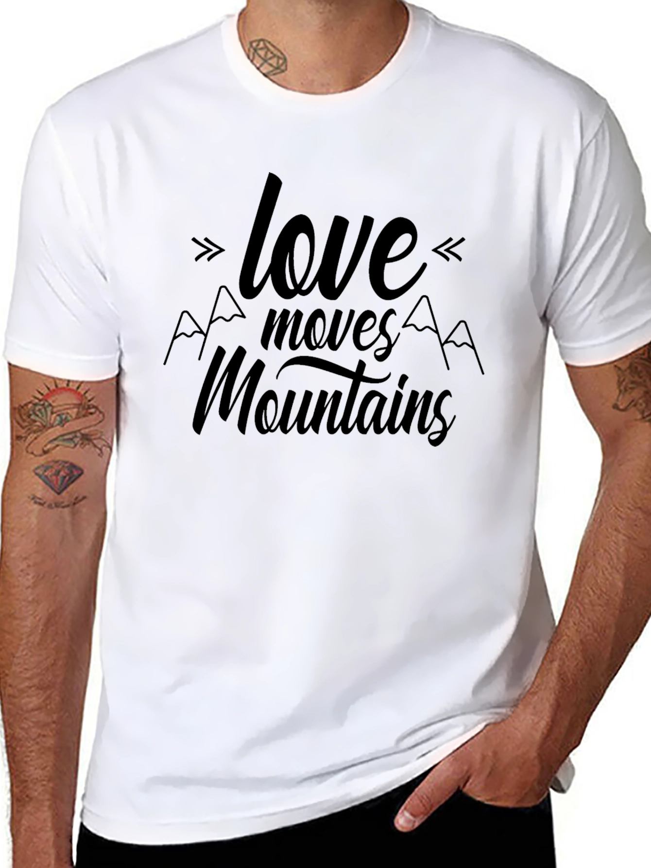 Love Moves Mountains Graphic Tee