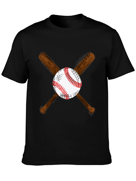Baseball Bats and Ball Graphic T-Shirt