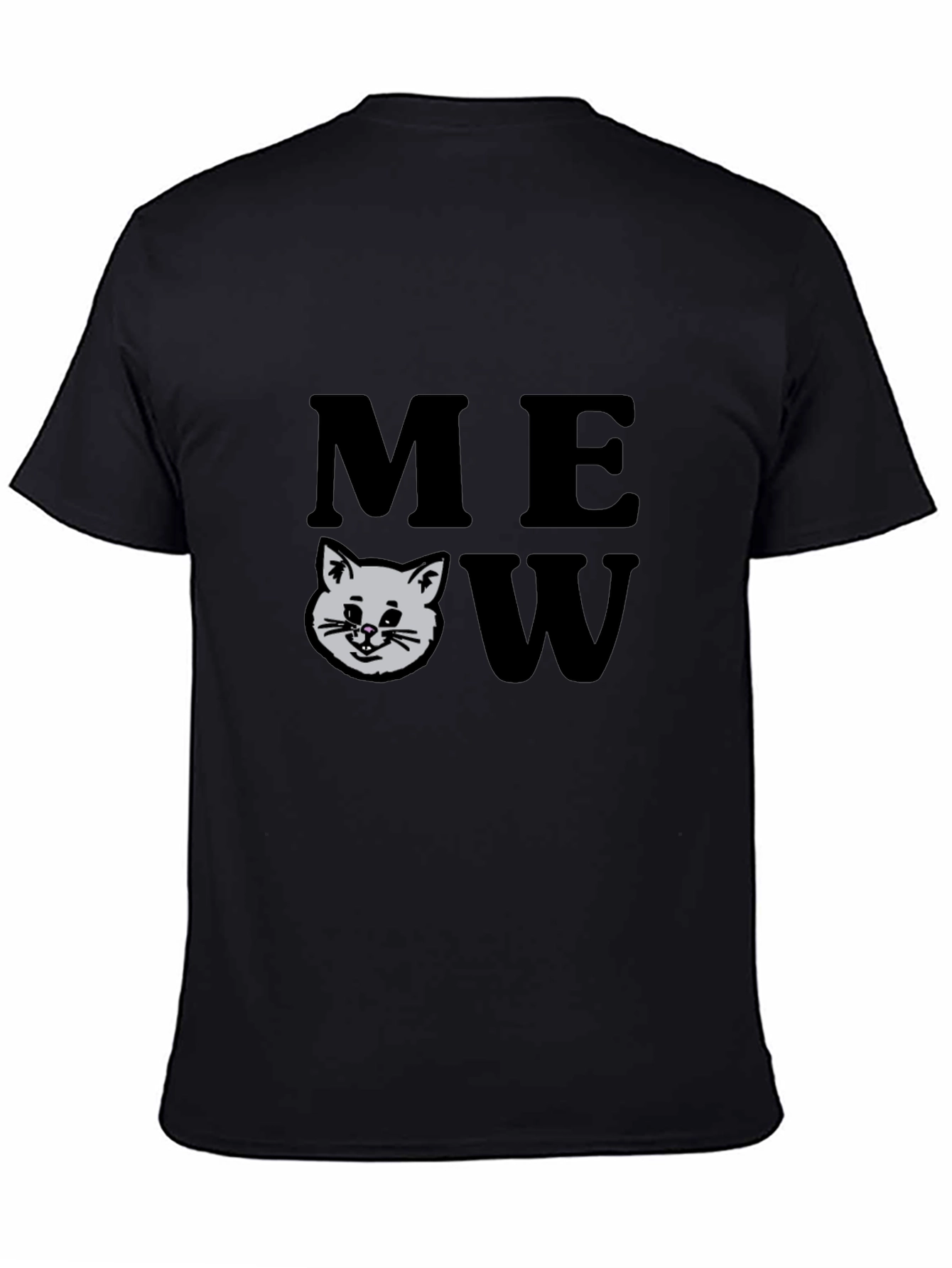 Meow Cat Graphic Tee - Trendy Unisex Shirt