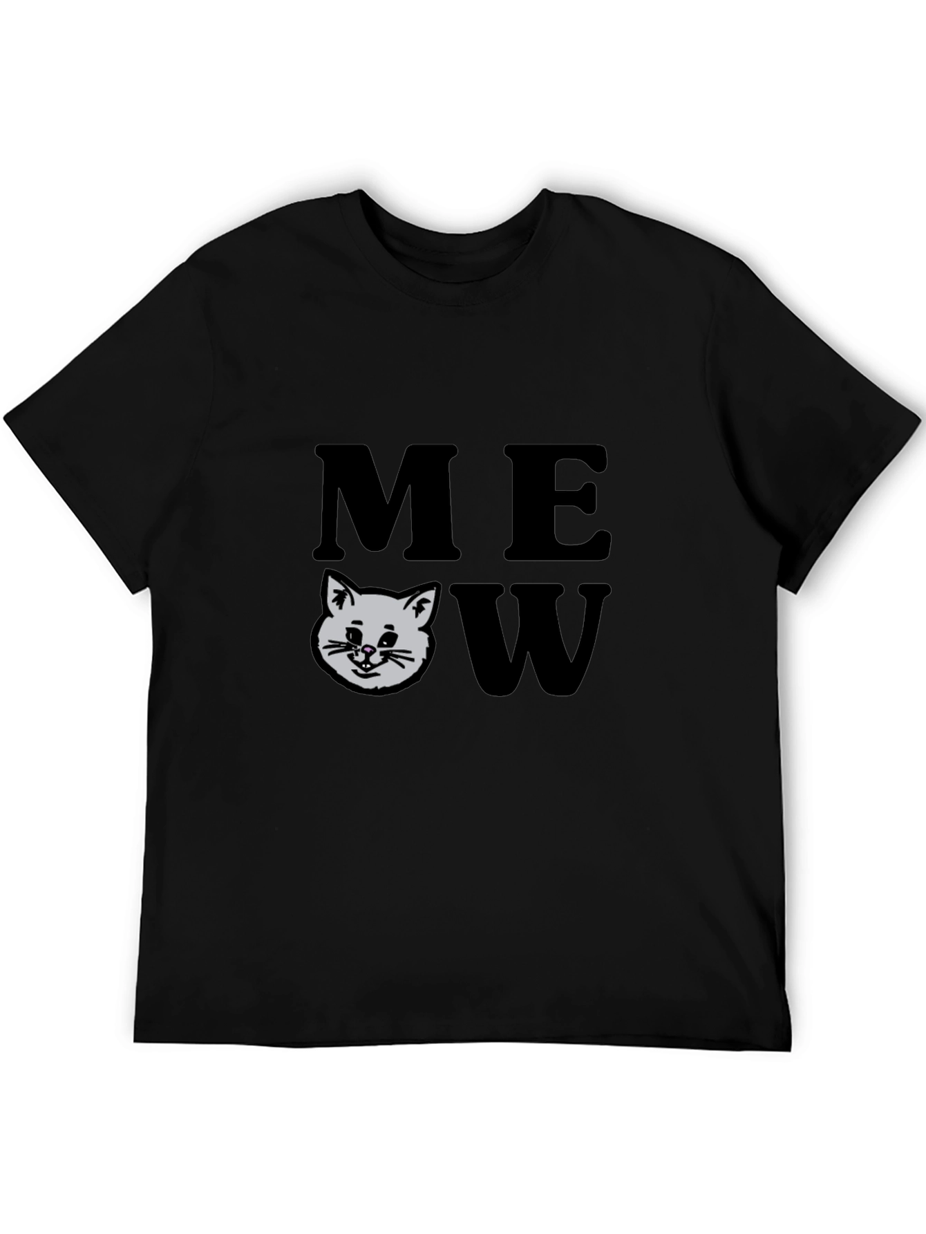 Meow Cat Graphic Tee - Trendy Unisex Shirt