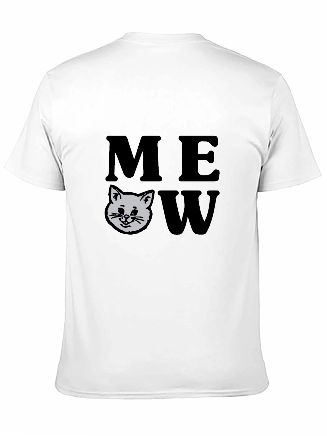 Meow Cat Graphic Tee - Trendy Unisex Shirt
