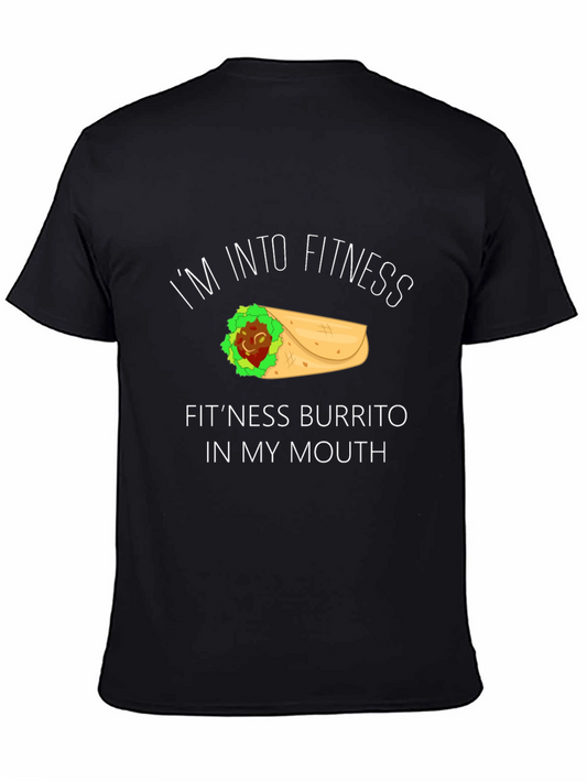 Fitness Burrito Graphic Tee - Funny Foodie Shirt
