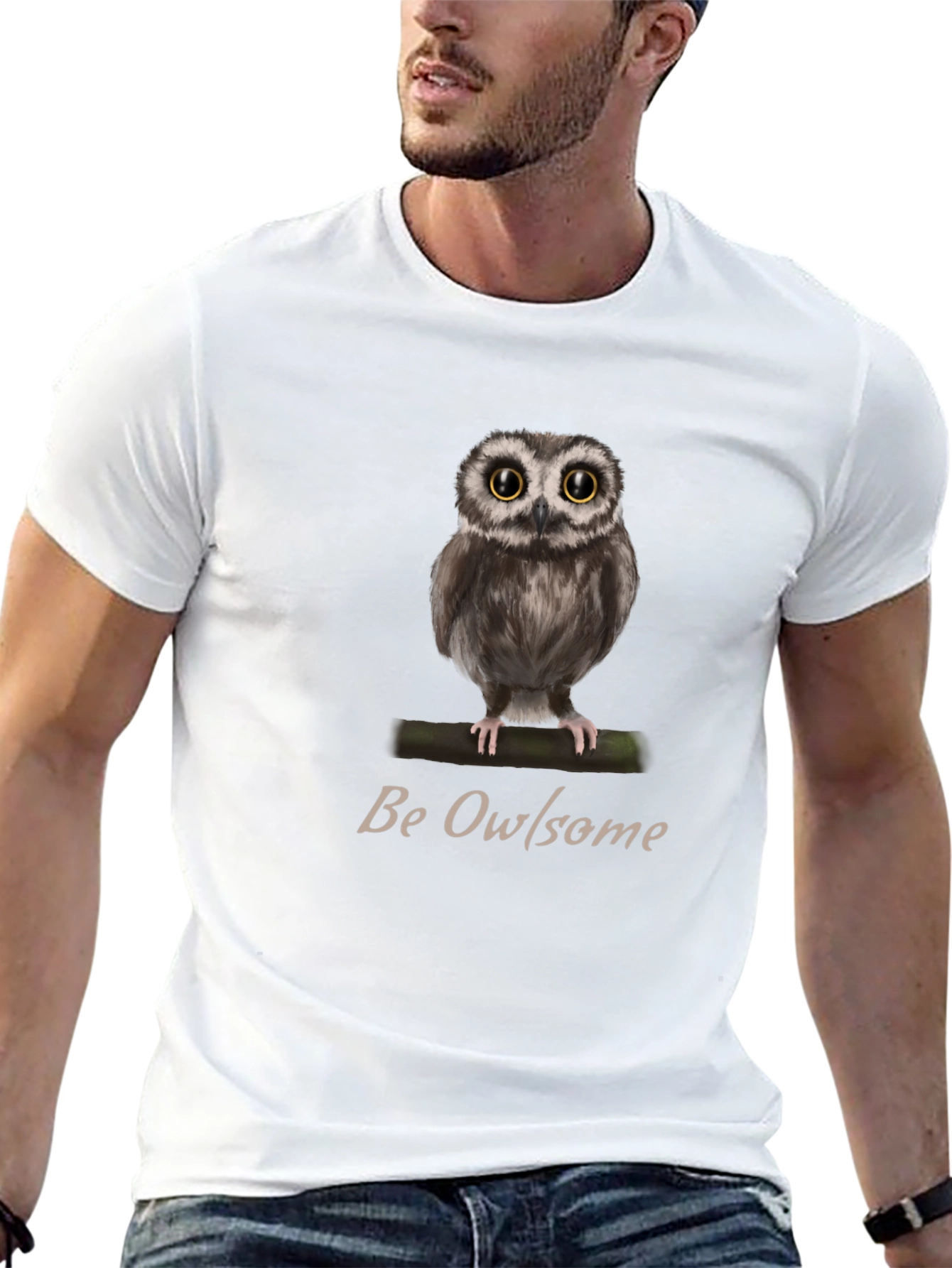 Be Owlsome T-Shirt - Cute Owl Graphic Tee