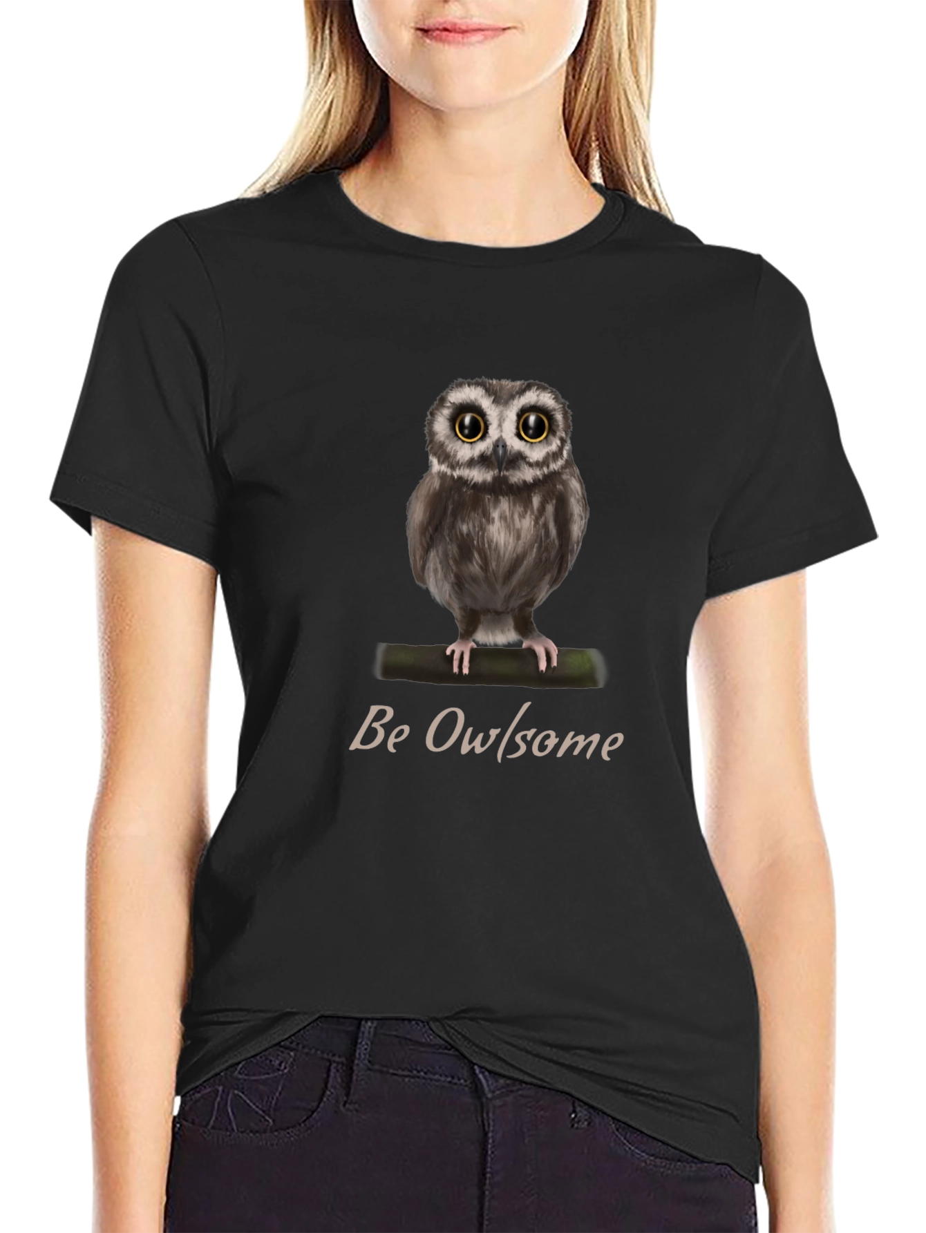 Be Owlsome T-Shirt - Cute Owl Graphic Tee