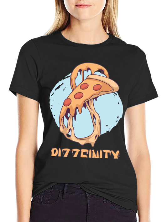 Dizztinity Pizza Graphic Tee - Casual Comfort