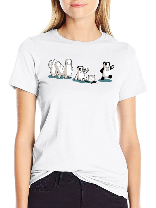 Funny Panda Transformation T-Shirt