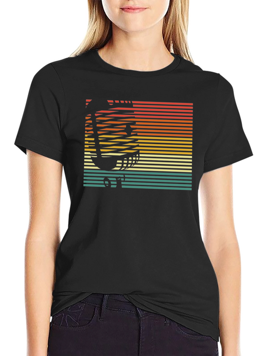 Retro Hockey Mask Tee - Vintage Style