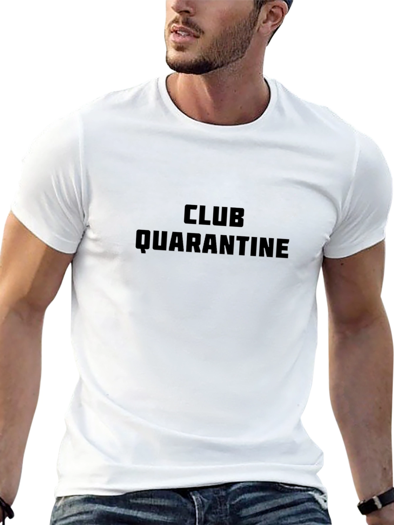 Club Quarantine Black Graphic T-Shirt