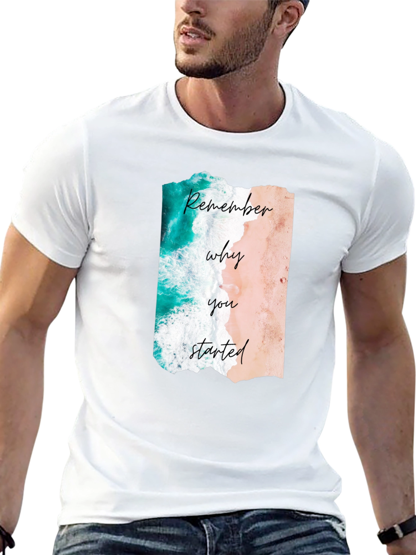 Remember Why You Started Beach Graphic Tee