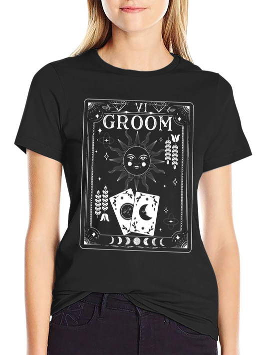 Groom Tarot Card Graphic Tee - Stylish Unisex Shirt