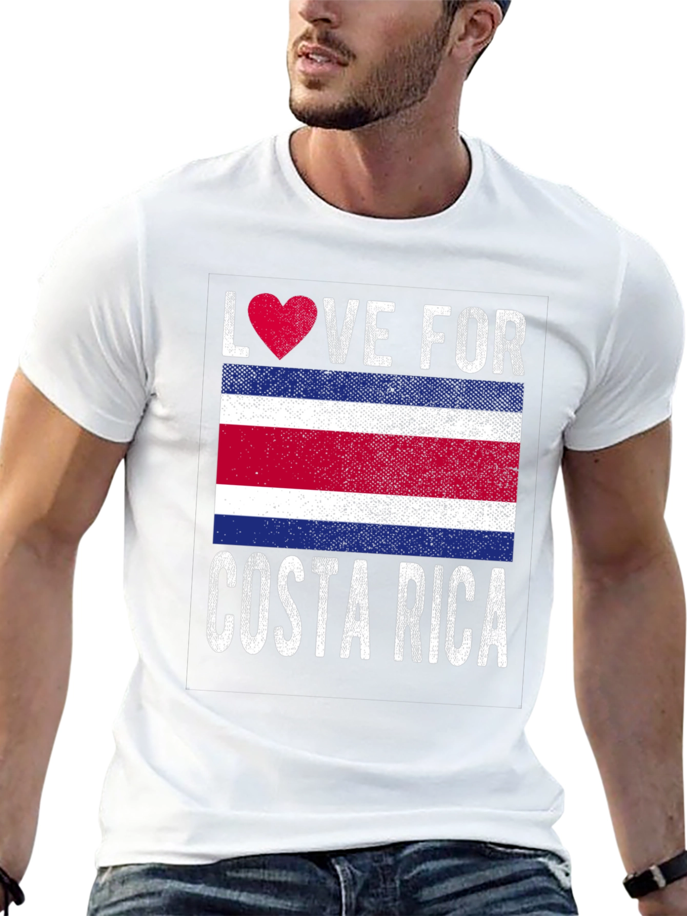 Love for Costa Rica T-Shirt Flag Souvenir