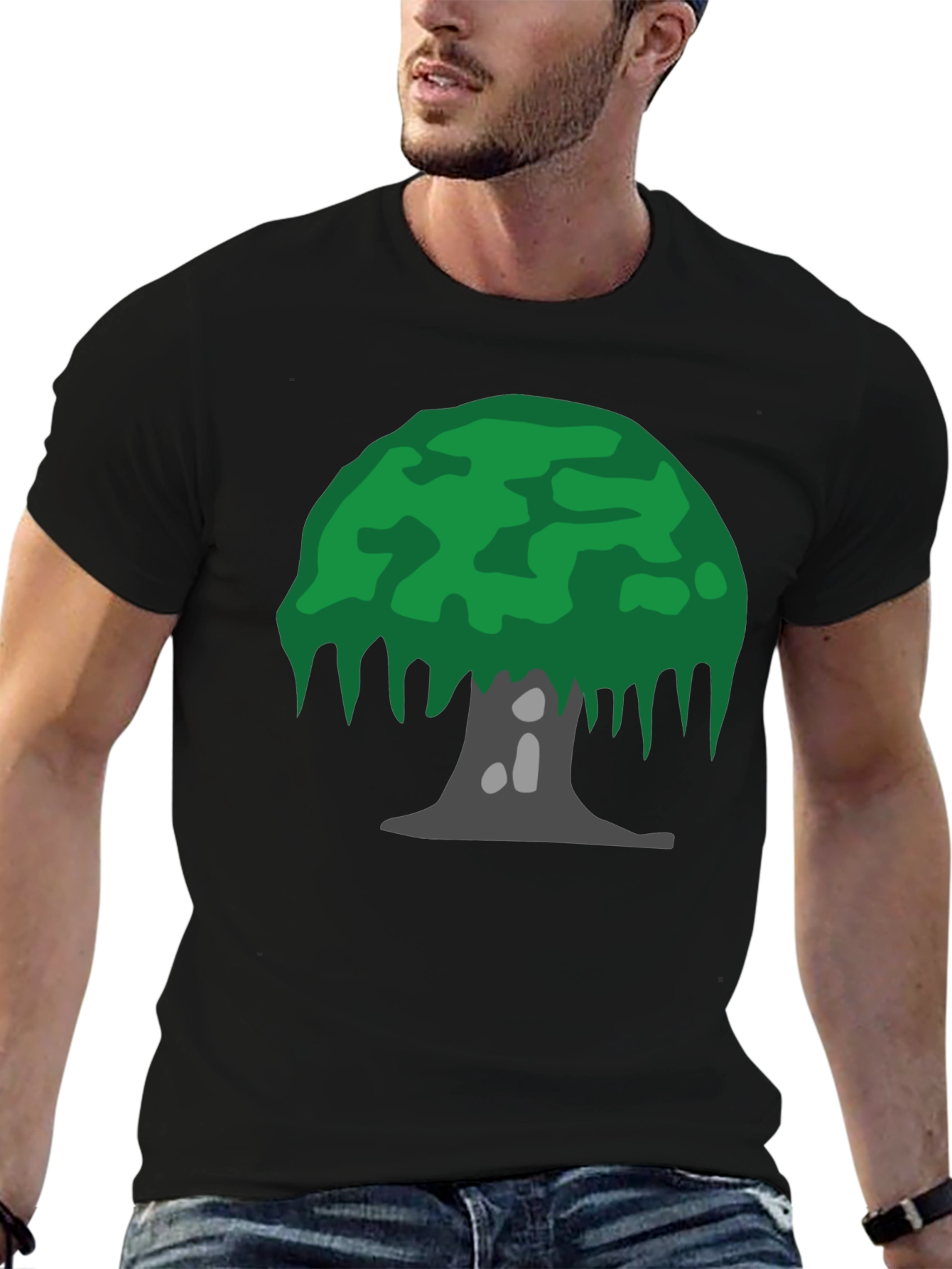 Tree Graphic Tee - Nature Inspired Black T-Shirt