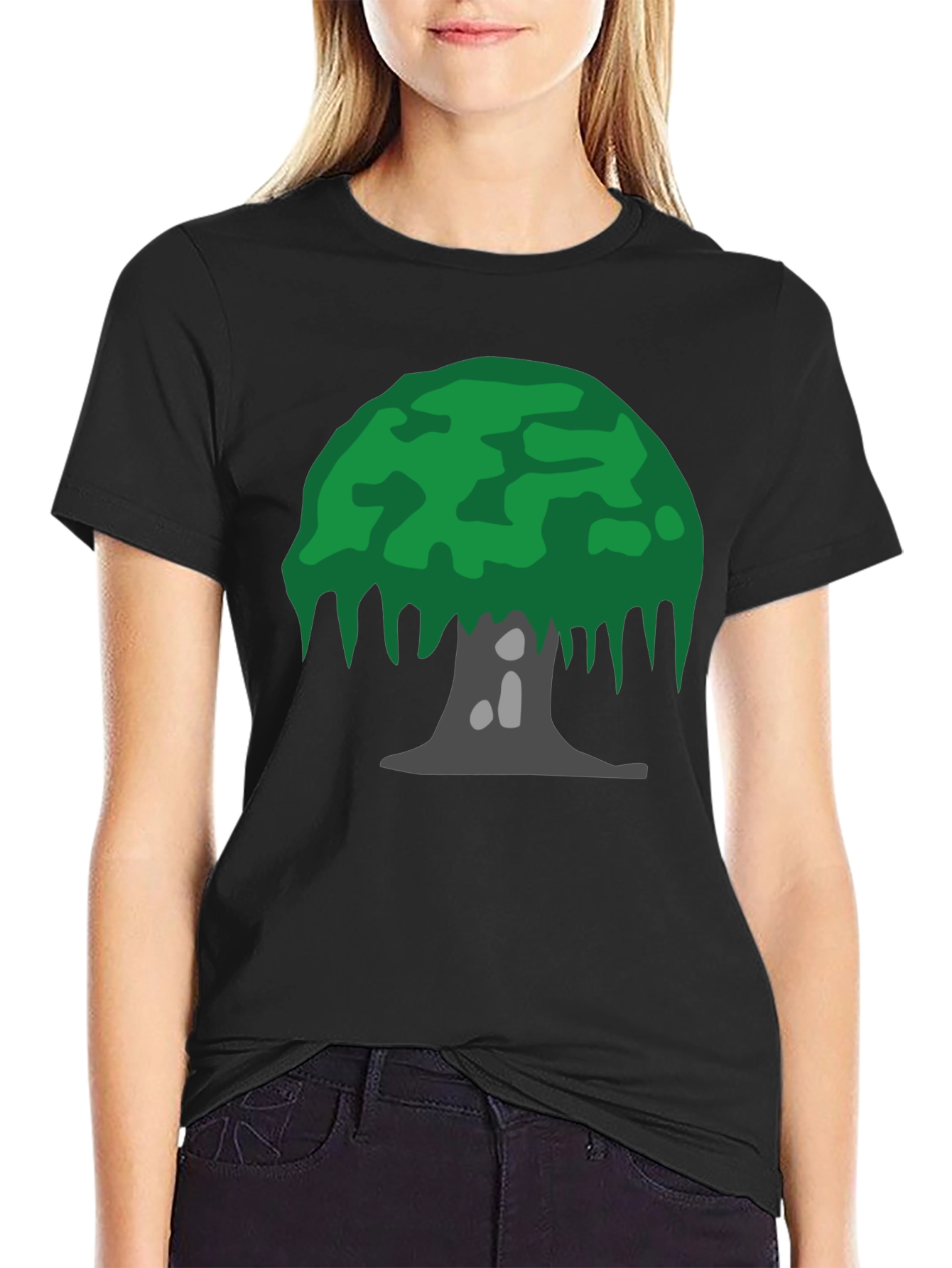 Tree Graphic Tee - Nature Inspired Black T-Shirt