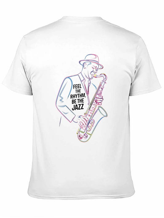 Jazz Musician Graphic Tee - Feel the Rhythm