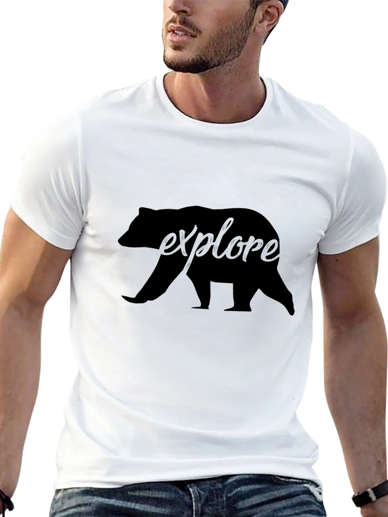 Explore Bear Graphic T-Shirt