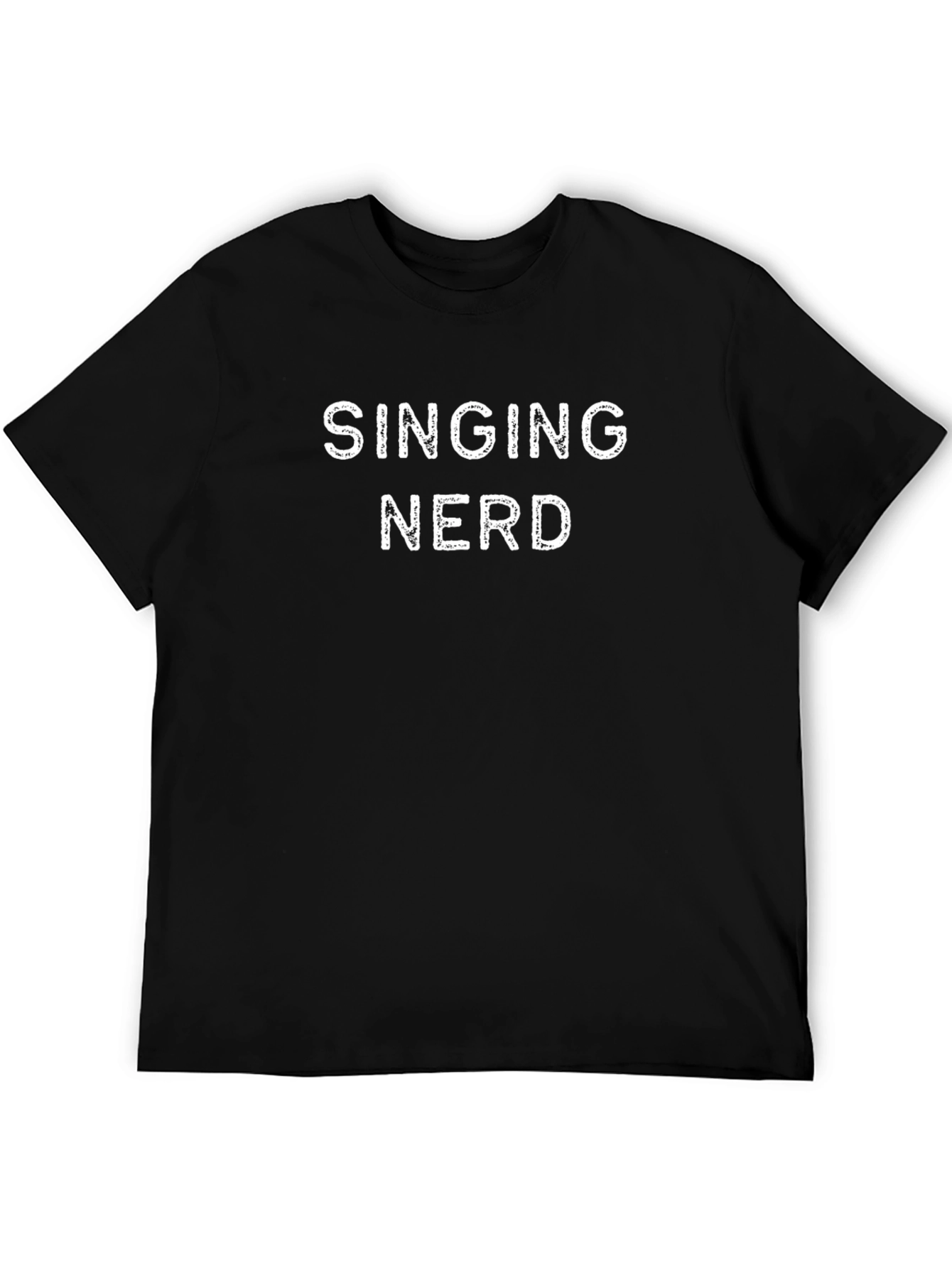 Singing Nerd Black Graphic Tee