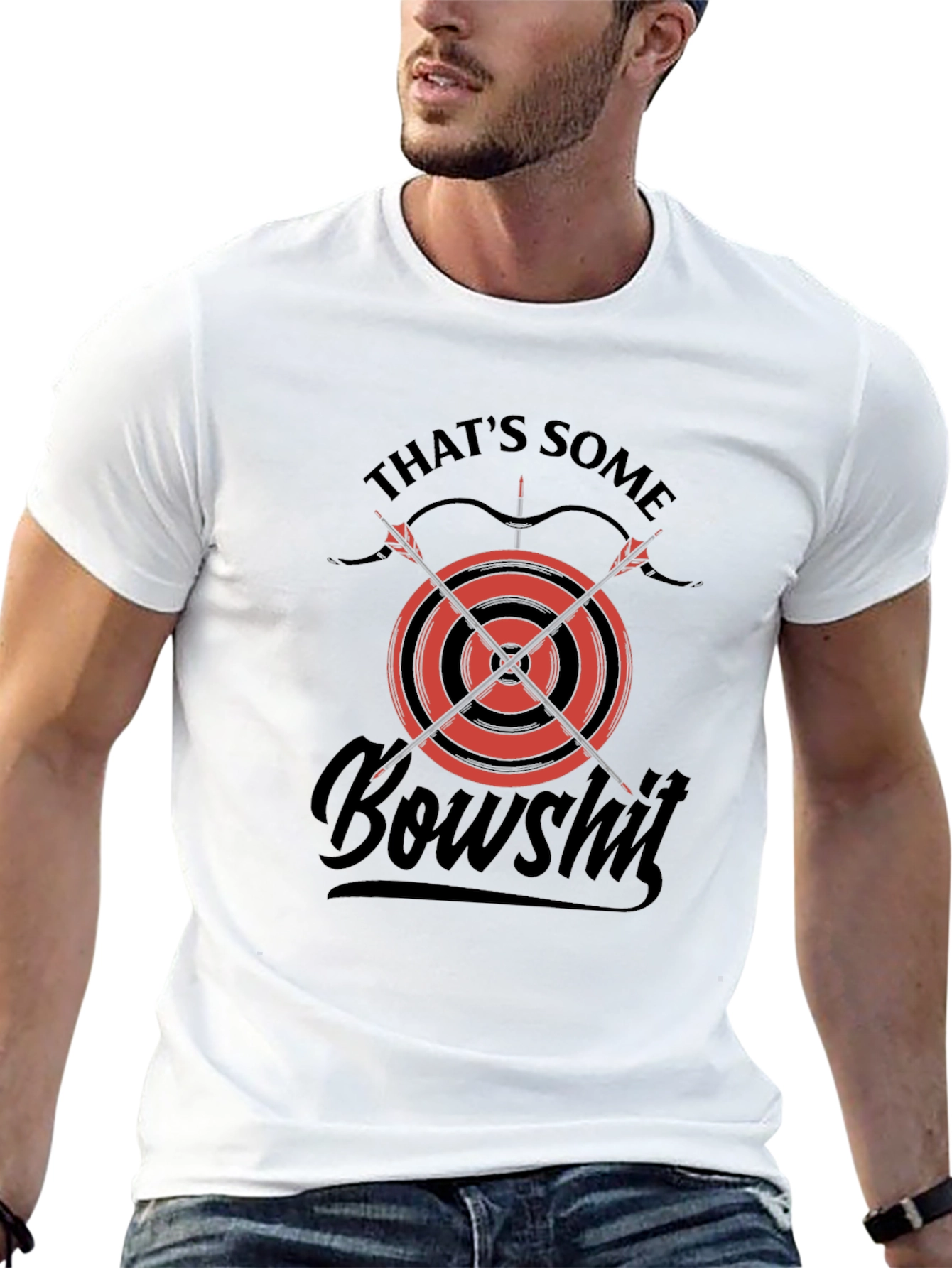 Thats Some Bowshit Graphic T-Shirt - Archery Humor