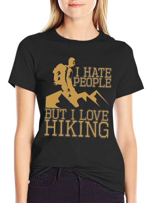 I Hate People But I Love Hiking T-Shirt