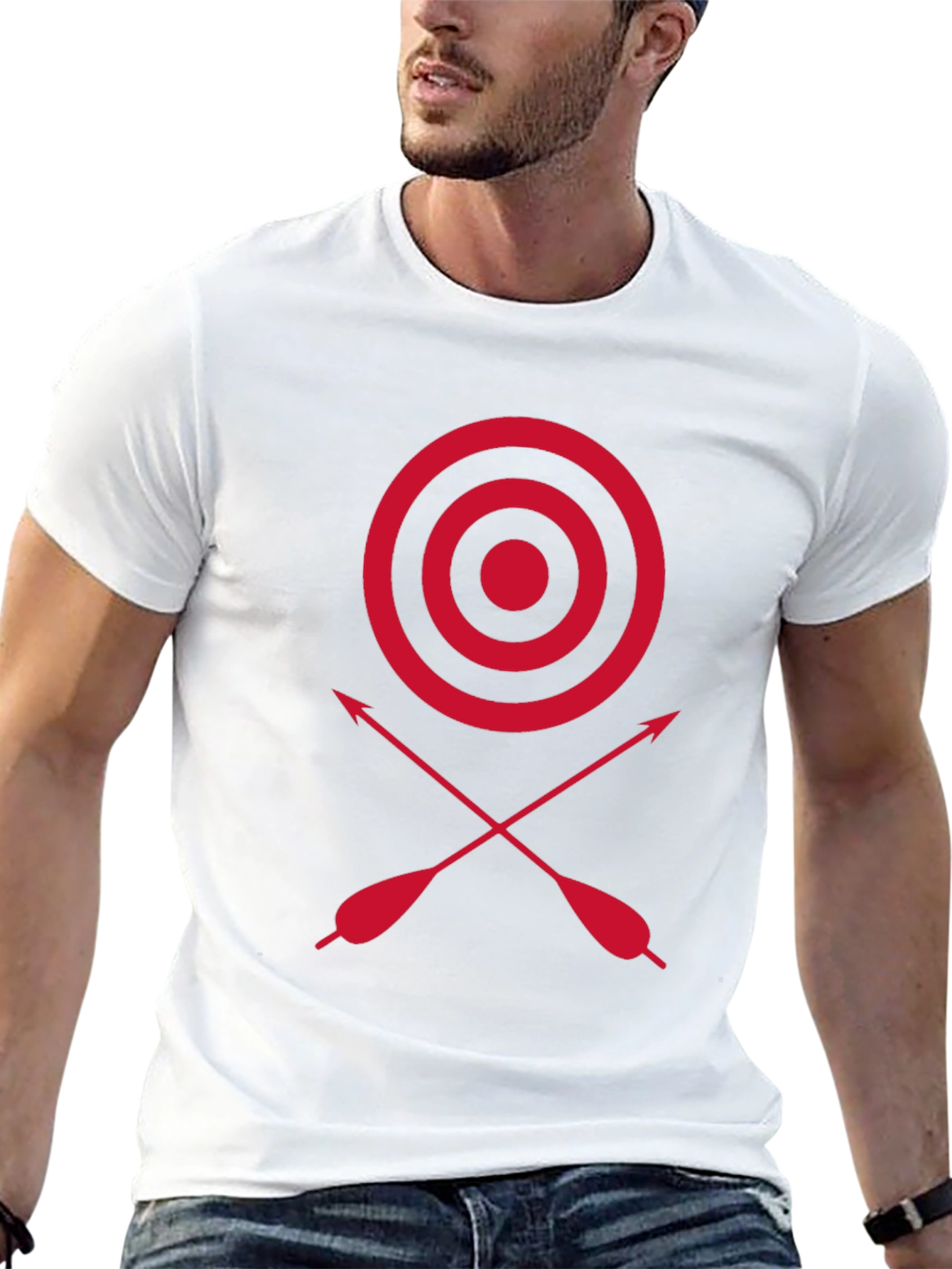 Archery Target Tee - Red Bullseye Design