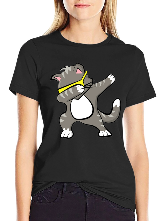 Cool Cat Dab T-Shirt - Black