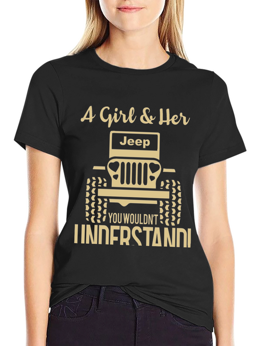 A Girl and Her Jeep T-Shirt - Off-Road Adventure Tee