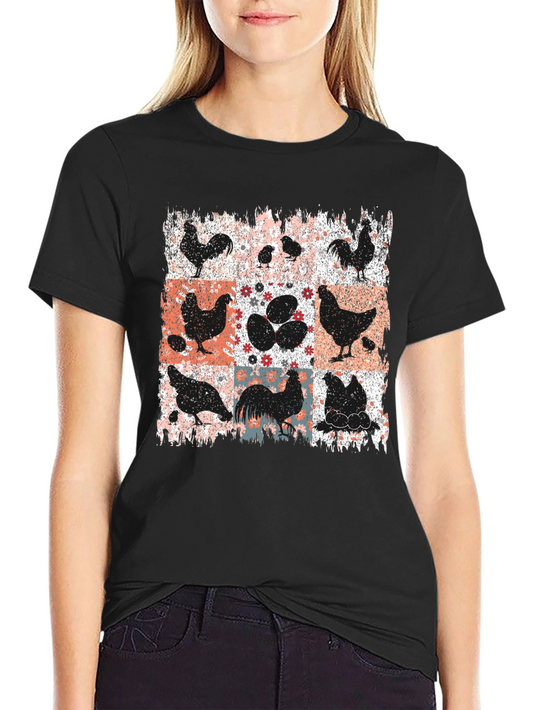 Chicken & Egg Graphic Tee - Farm Animal Lovers T-Shirt