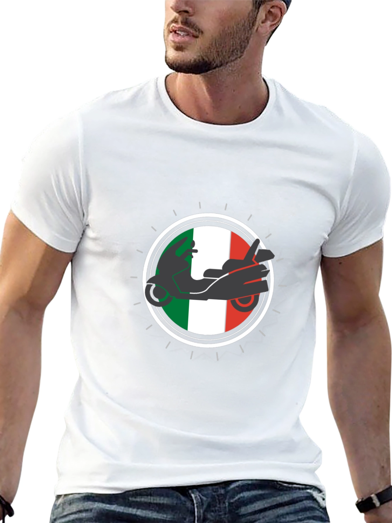 Italian Scooter Graphic T-Shirt