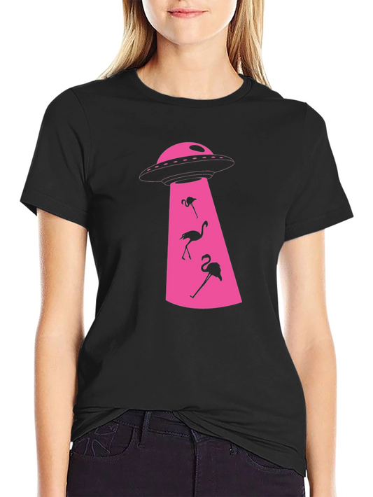 Flamingo Abduction T-Shirt: Fun & Unique Design
