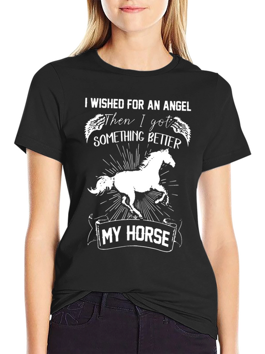 Horse Lover Graphic Tee - Angel Wish