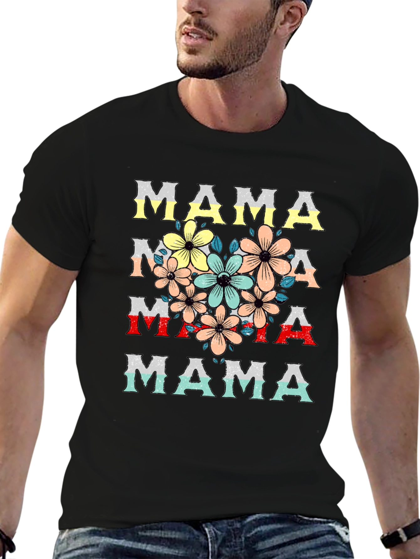 Floral Mama T-Shirt - Stylish Mothers Day Tee