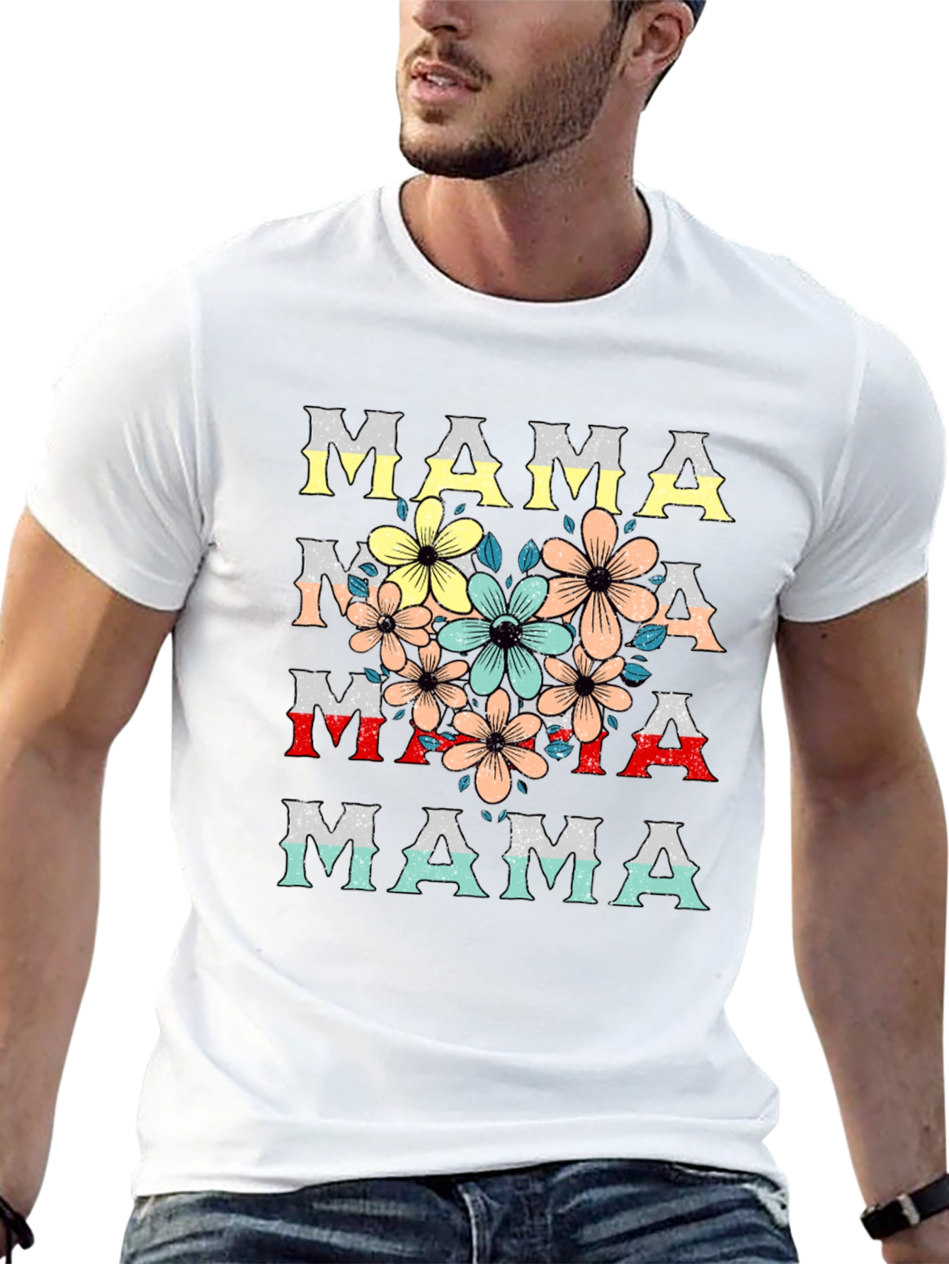 Floral Mama T-Shirt - Stylish Mothers Day Tee