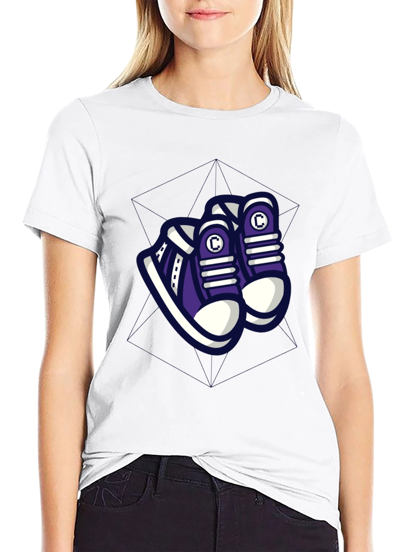 Cool Graphic Tee - Sneakers Design