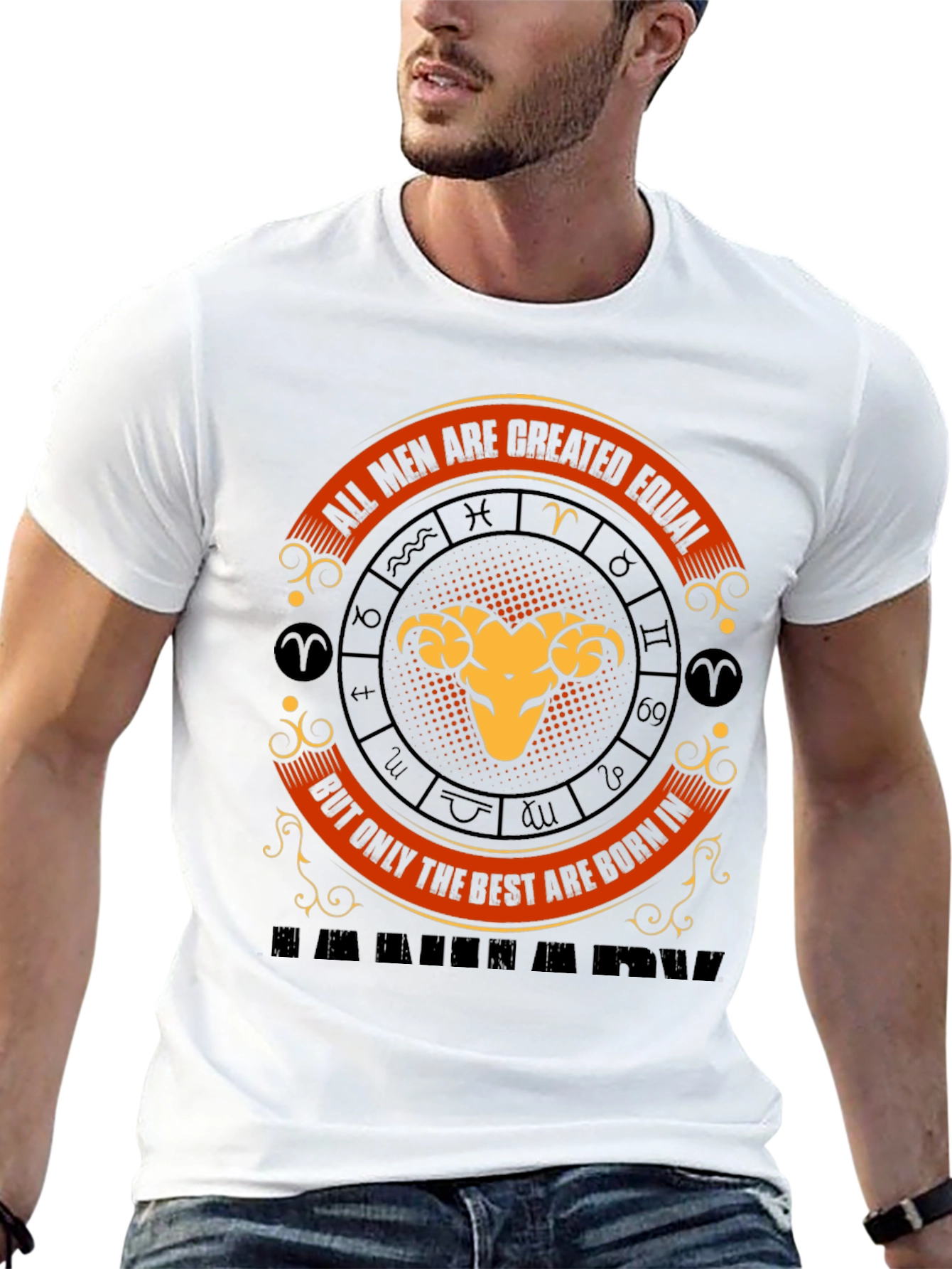 Aries Zodiac T-Shirt - All Men Are Created Equal