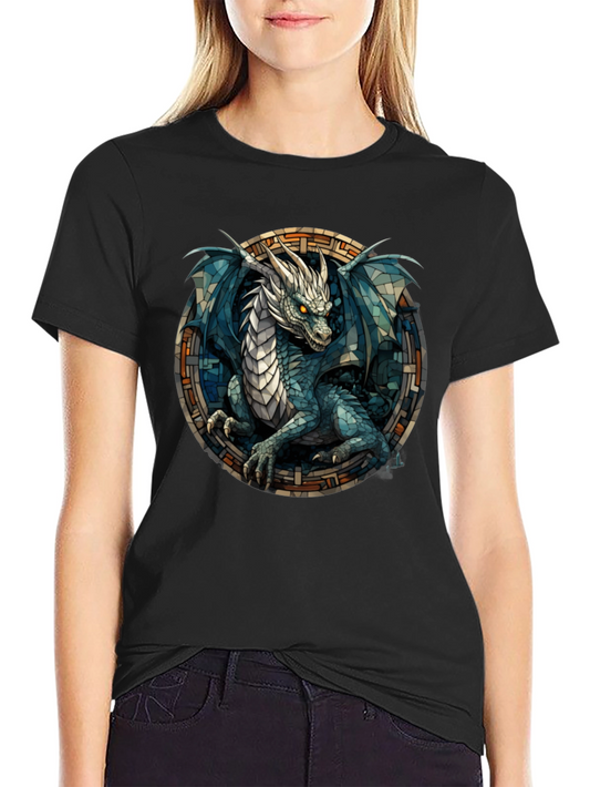 Dragon Stained Glass Graphic Tee